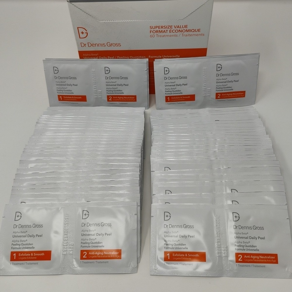 Dr Dennis Gross Alpha Beta Universal Daily Peel 55 Sealed Treatments Exp 09/2026